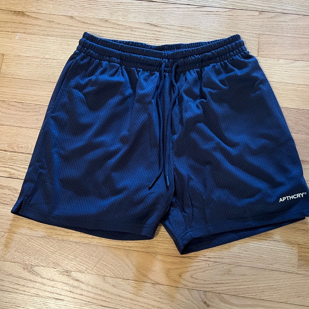 Apthcry Blue Double Lined Heavyweight Mesh Shorts